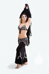 Image showing Belly dancer in black