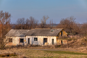 Image showing rundown and abandoned house in countryside