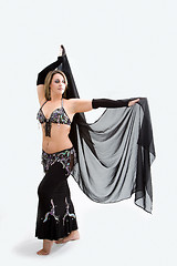 Image showing Belly dancer in black