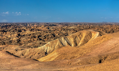 Image showing Incredible Namibia landscape like moonscape, Africa