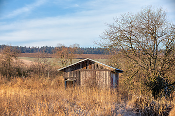 Image showing Wooden Hunters Hut