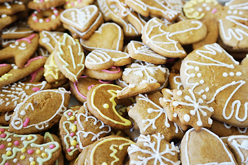 Image showing christmas tradition gingerbread background