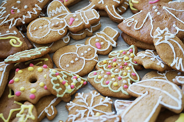 Image showing christmas tradition gingerbread background