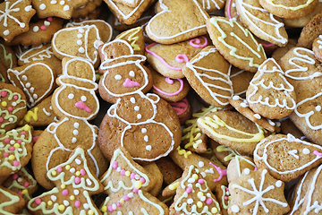 Image showing christmas tradition gingerbread background