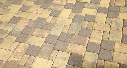 Image showing two-tone cobblestones