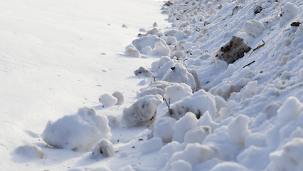 Image showing dirty from industry and transport snow