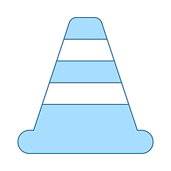 Image showing Icon Of Traffic Cone