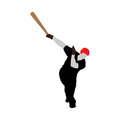 Image showing baseball silhouette