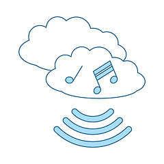 Image showing Music Cloud Icon