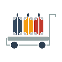 Image showing Luggage Cart Icon