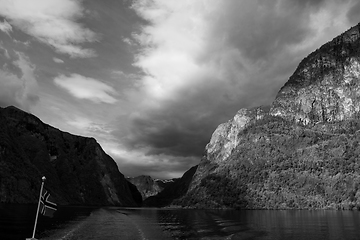 Image showing Naeroyfjord, Sogn og Fjordane, Norway