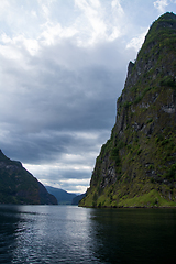 Image showing Naeroyfjord, Sogn og Fjordane, Norway