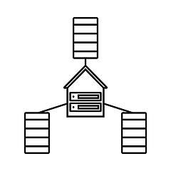 Image showing Datacenter Icon