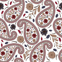 Image showing Oriental Cucumbers Seamless Pattern