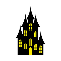 Image showing Halloween black castle 