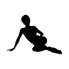 Image showing Naked sexy girls silhouette