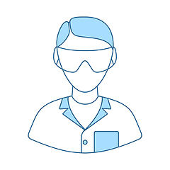 Image showing Icon Of Chemist In Eyewear