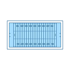 Image showing American Football Field Mark Icon