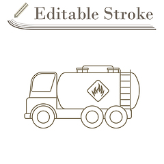 Image showing Fuel Tank Truck Icon