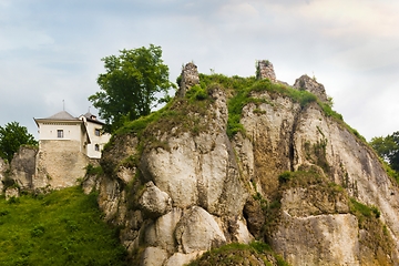 Image showing Ruins of historical Castle Ojcow in Poland