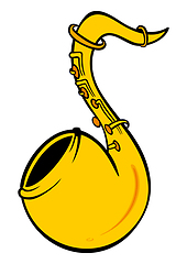 Image showing Saxophone at the drawing