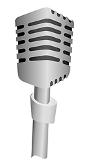 Image showing Classic retro microphone