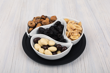 Image showing Mix of dried fruits and nuts