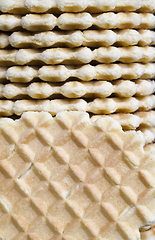 Image showing oval wafers