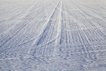 Image showing agricultural field in winter