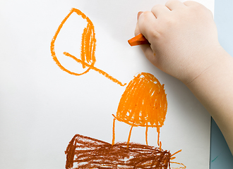 Image showing drawing a little boy