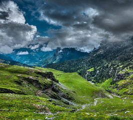 Image showing Mountain landscape in Himalayas