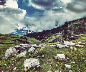 Image showing Mountain landscape in Himalayas