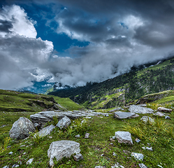 Image showing Mountain landscape in Himalayas