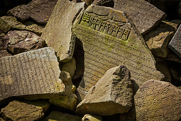 Image showing Buddhist prayer mantras