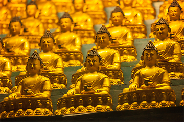 Image showing Buddha Sakyamuni statues