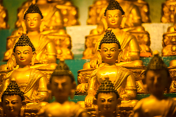 Image showing Buddha Sakyamuni statues