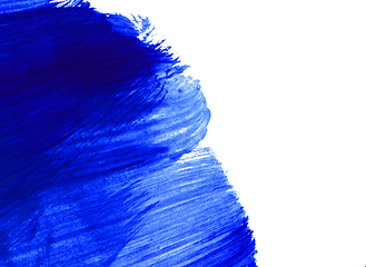 Image showing Bright blue and white drawn paint background