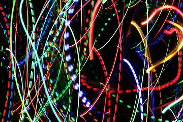 Image showing Abstract bright motion background with blurred lights