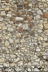 Image showing Very old stone wall texture