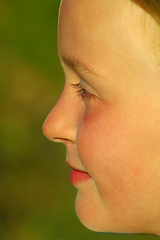 Image showing teen's face in profile