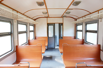 Image showing inside of carriage of electric train