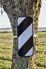 Image showing rectangular road sign