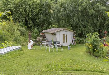 Image showing idyllic garden scenery