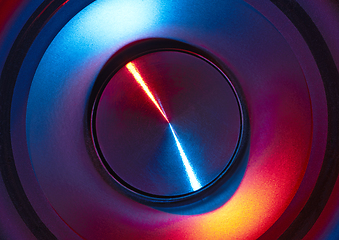 Image showing colorful loudspeaker detail