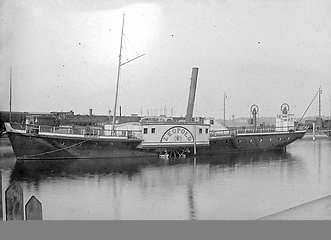 Image showing historic Paddle steamer