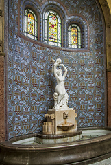 Image showing sculpture and well