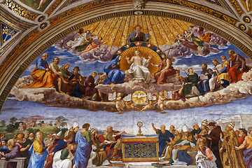 Image showing interiors of Raphael rooms, Vatican museum, Vatican