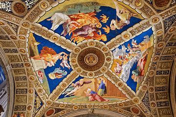 Image showing interiors of Raphael rooms, Vatican museum, Vatican