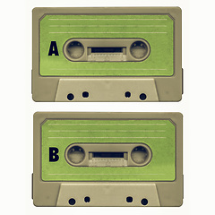 Image showing Vintage looking Tape cassette