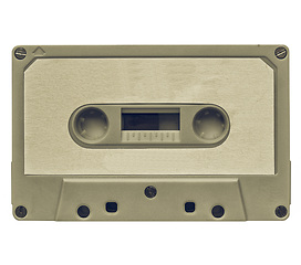 Image showing Vintage looking Cassette with blank label